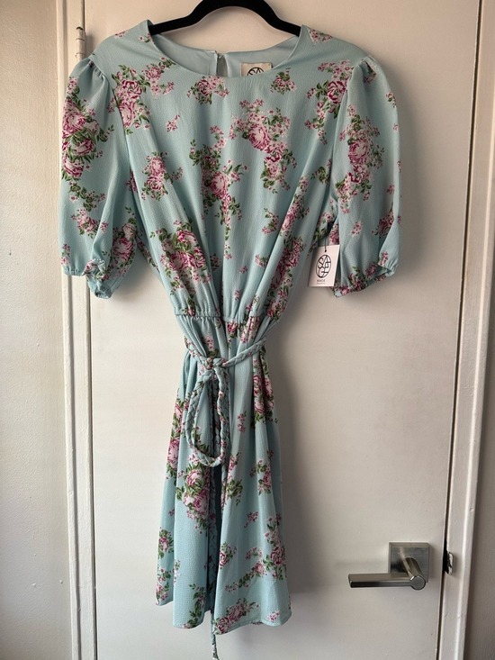 Sage Collective Dresses & Skirts - Sage Collective Floral Print Flowy Dress Pastel Blue Size 12 $98 NWT